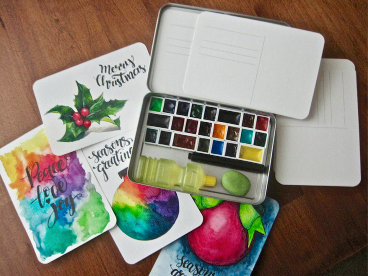 Travel with a Waterproof Watercolor Palette