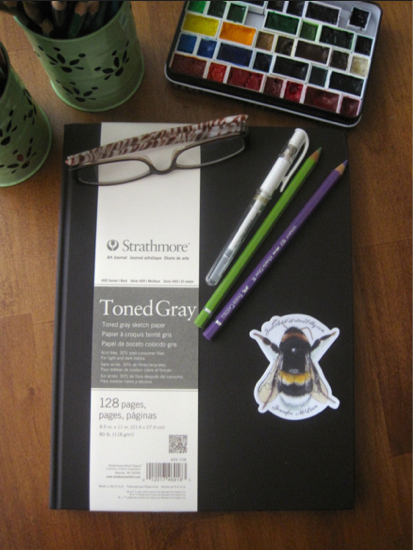 Strathmore Toned Sketchbook Review - Just Add Water Silly