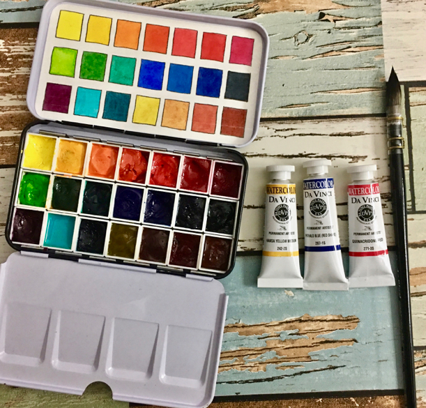 Watercolor Painting Exercise - A Paint Tube 