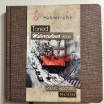 Hahnemühle Toned Tan watercolor square watercolor book